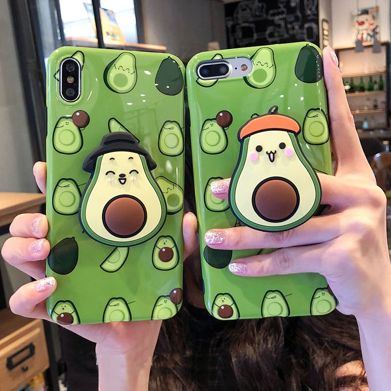 Iphone Cases Avocado Mobile Cover 3D Luxury Cute Cartoon Fruit