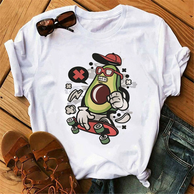 Ladies Avocado Casual T-Shirt