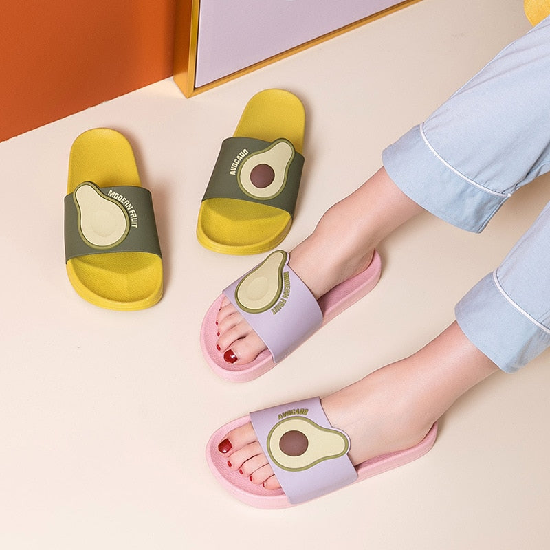 Womens Avocado Slipper Slide Sandals
