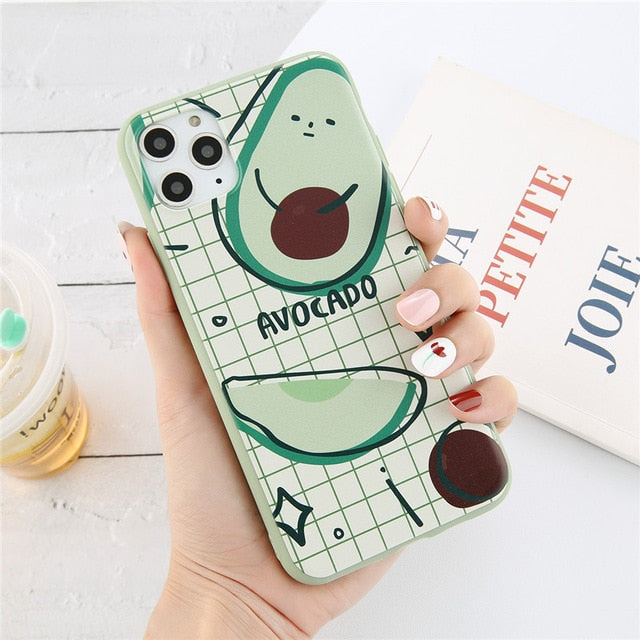 Cute Avocado Phone Case For iPhone
