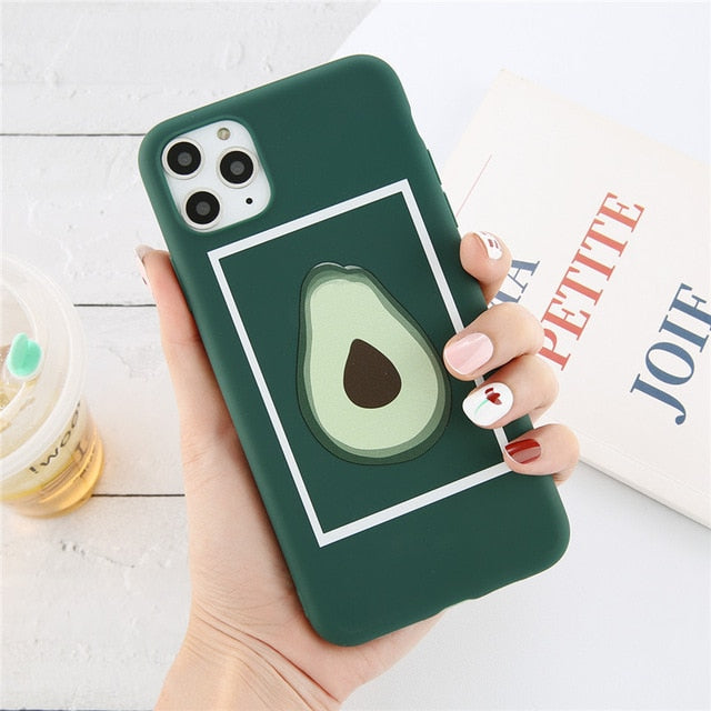 Cute Avocado Phone Case For iPhone