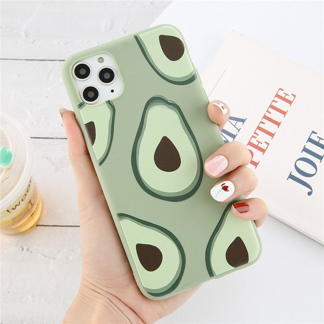 Cute Avocado Phone Case For iPhone