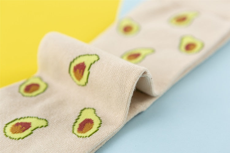 Funny Cute Avocado Socks