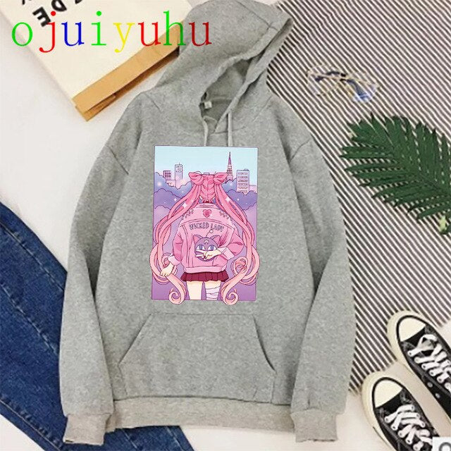 Avocado Kawaii Hoodies for Women