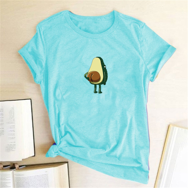 Polyester Avocado Tshirt Top