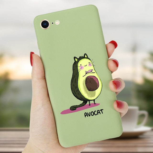 iphone kawaii Avocado Phone Case