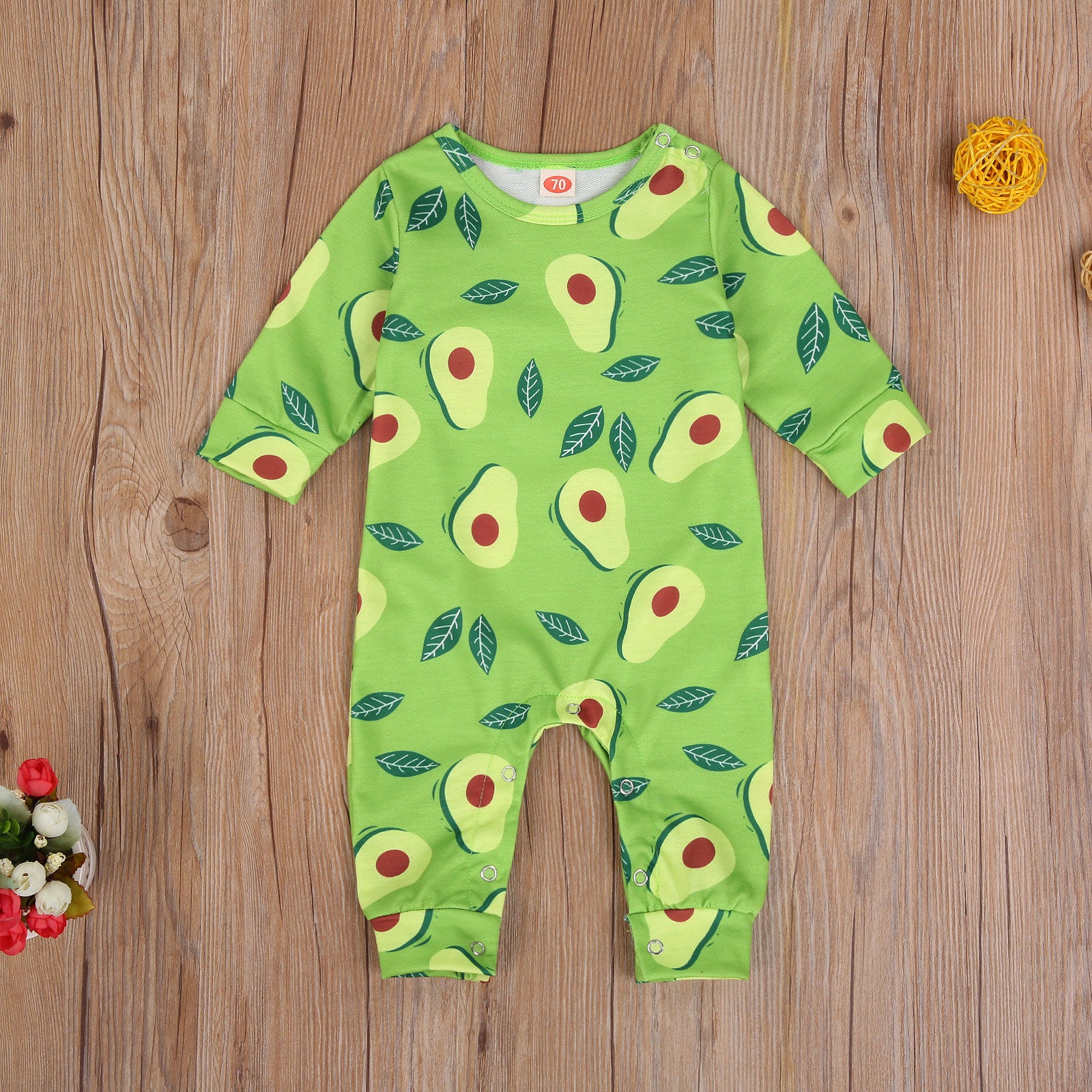Newborn Baby Avocado Playsuit Costume Clothing