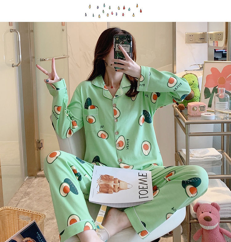 Kawaii Pajamas for Women Cotton Pyjamas - avocado-plush-store